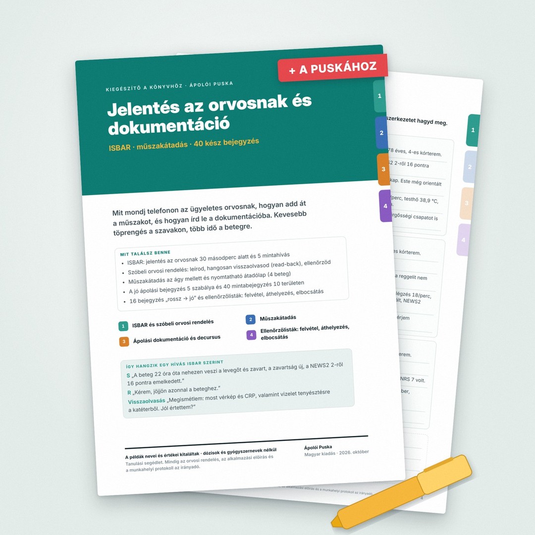 Jelentés az orvosnak és dokumentáció